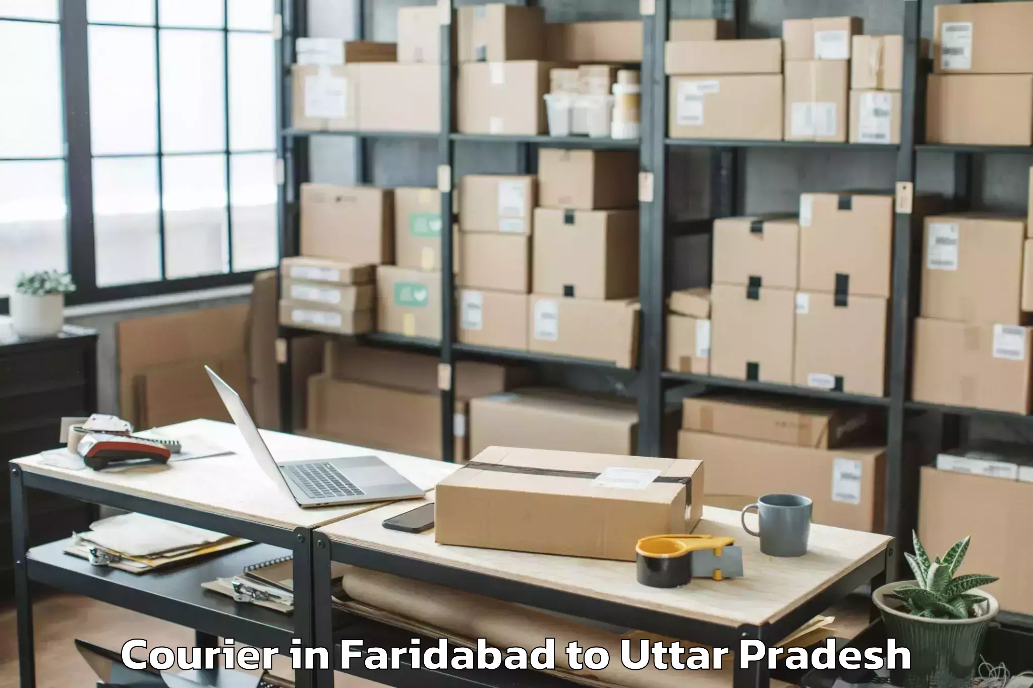 Top Faridabad to Sahawar Courier Available